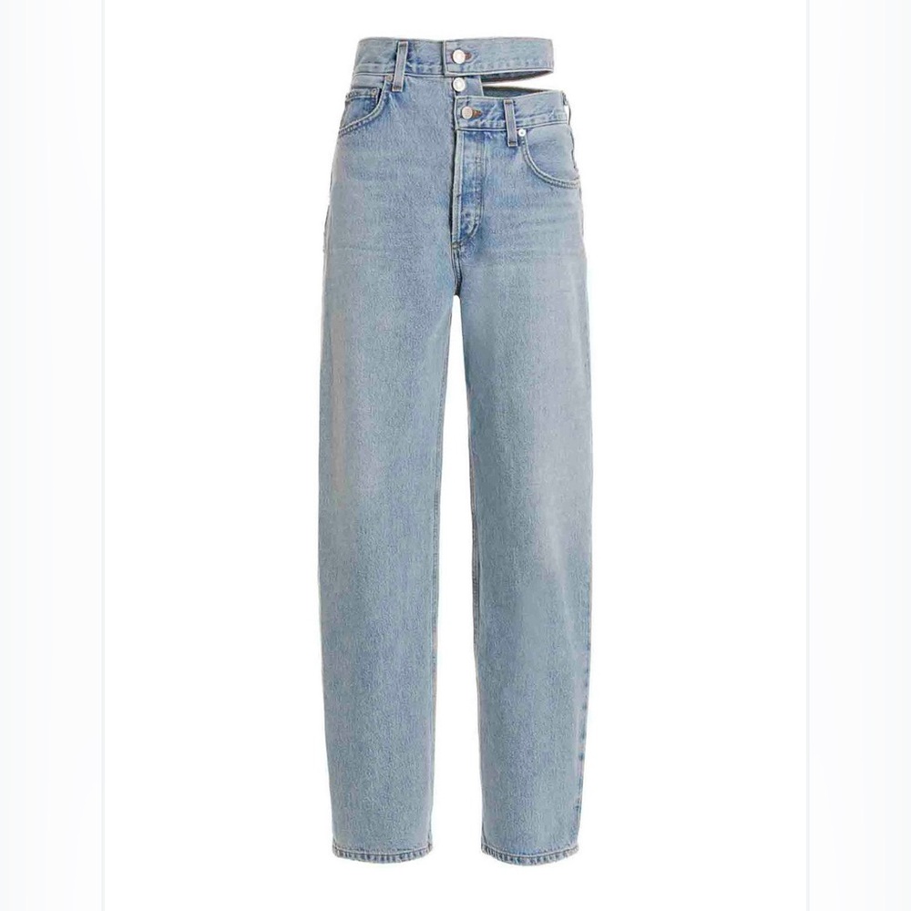 Agolde cut out high waisted jeans